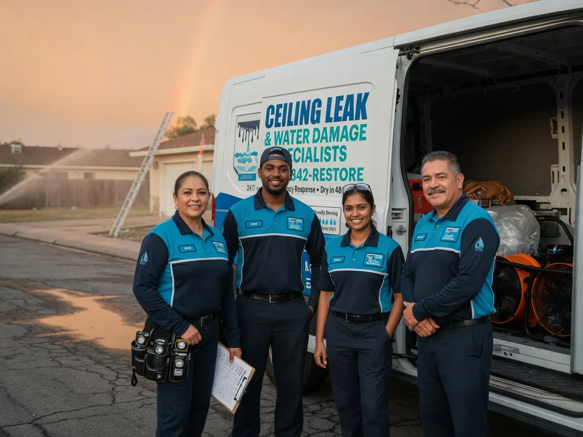 Ceiling Leak Cleanup company in Puposky, MN